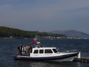 The PerryGolf team onboard the Kintyre Express