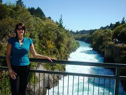 Denise at Huka Falls