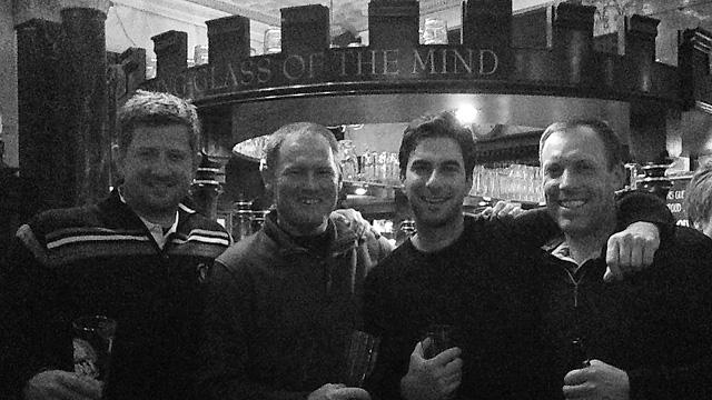 Survivors Matt Ginella Tom June Alan Shipnuck and Kevin Price at the end of their six-day 10-course buddies trip. Photo by Matt Ginella