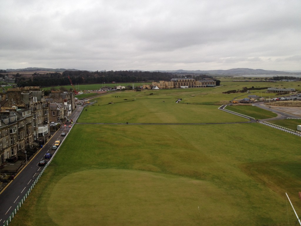 St Andrews view from rooftop of Hamilton Grand