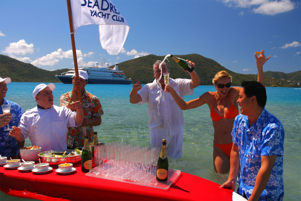 Champagne & Caviar Blast with SeaDream Yacht Club on a PerryGolf Cruise