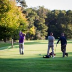 Teeing off on one of the three championship golf courses at Fota Island