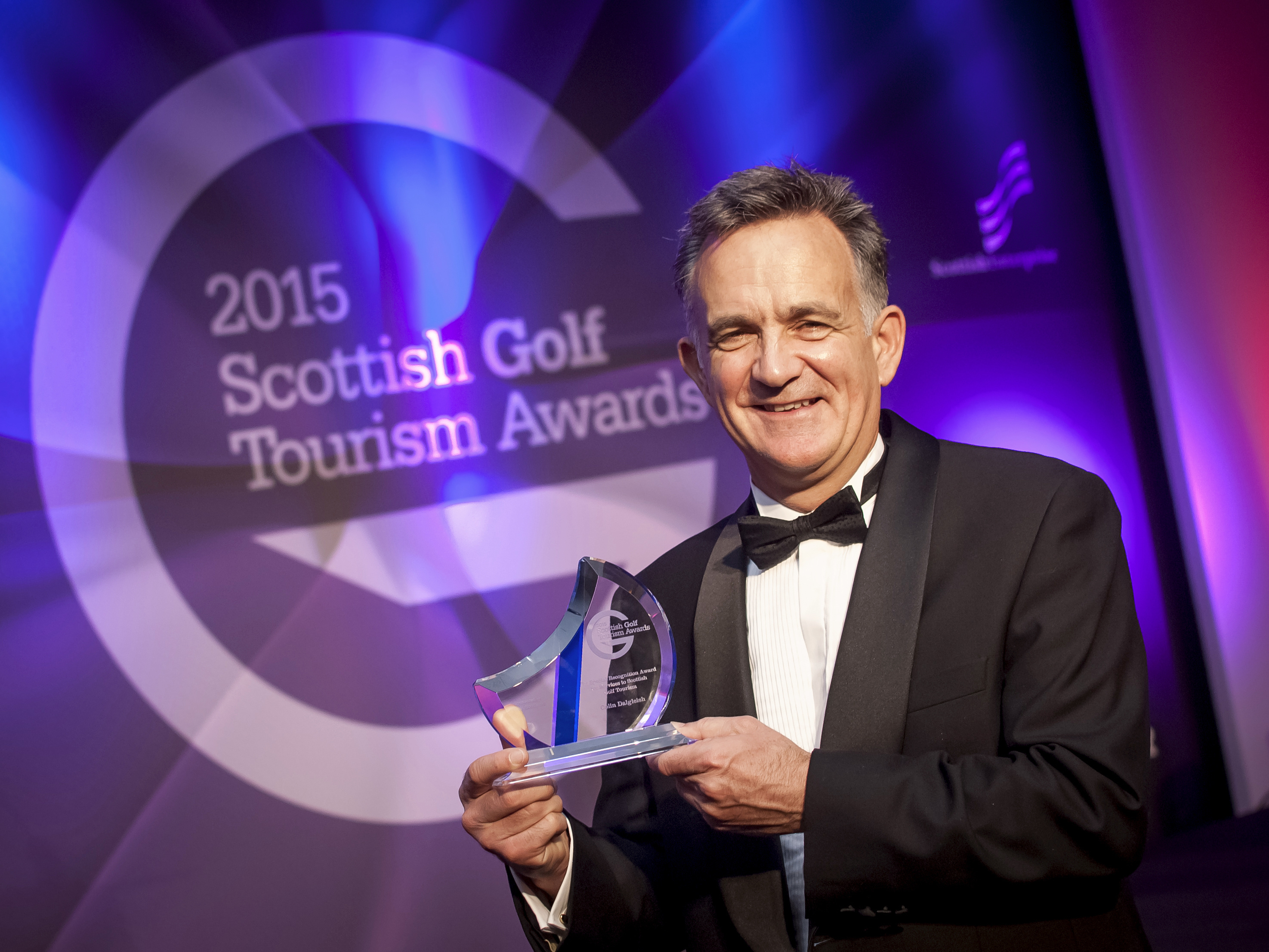PerryGolf Co-Founder, Colin Dalgleish, receives Special Recognition Award at 2015 Scottish Golf Tourism Awards - PerryGolf.com