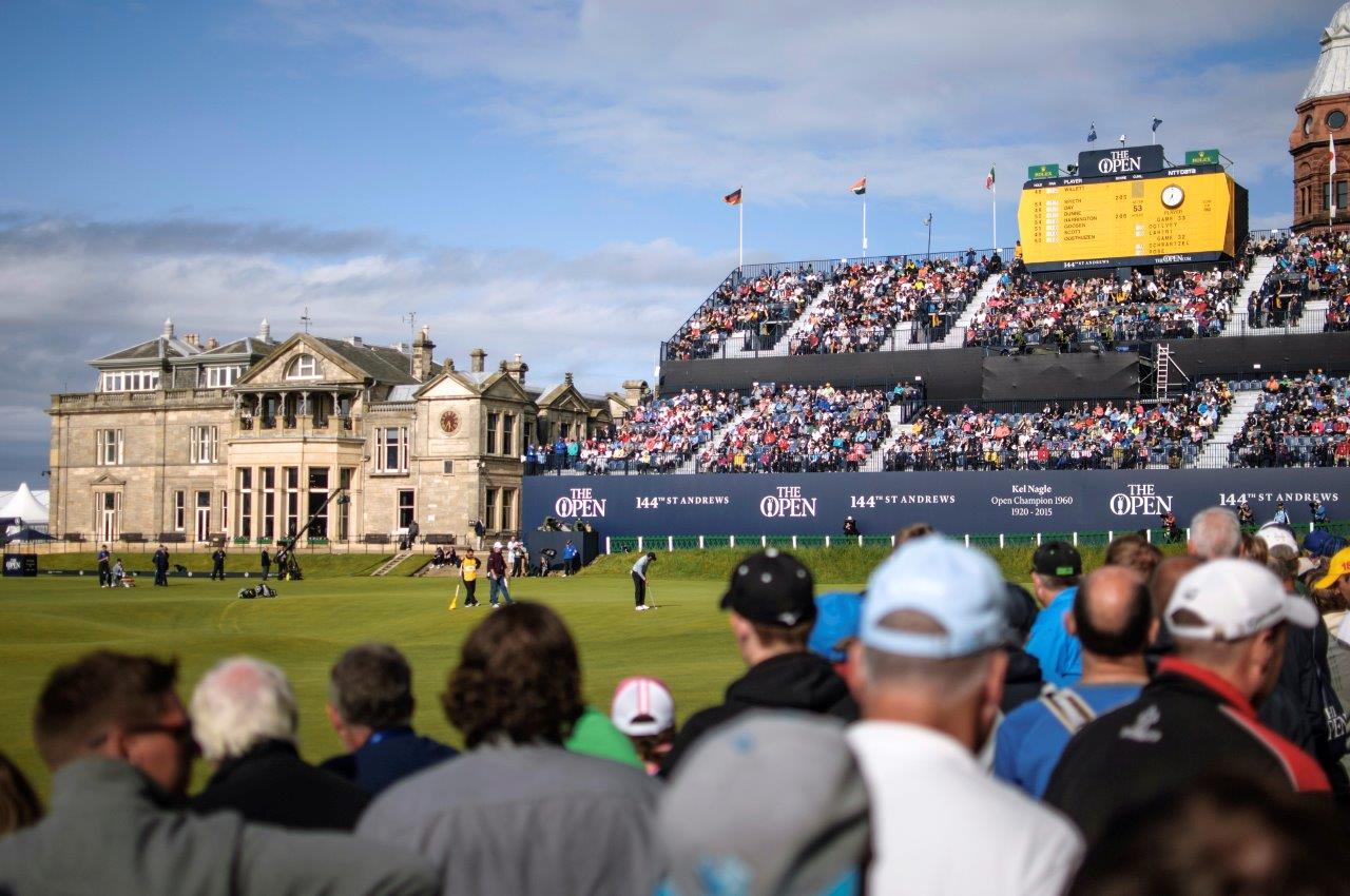 PerryGolf guests on our 2015 Open Championship Golf Cruise enjoyed Sunday attendance to The Open at St Andrews