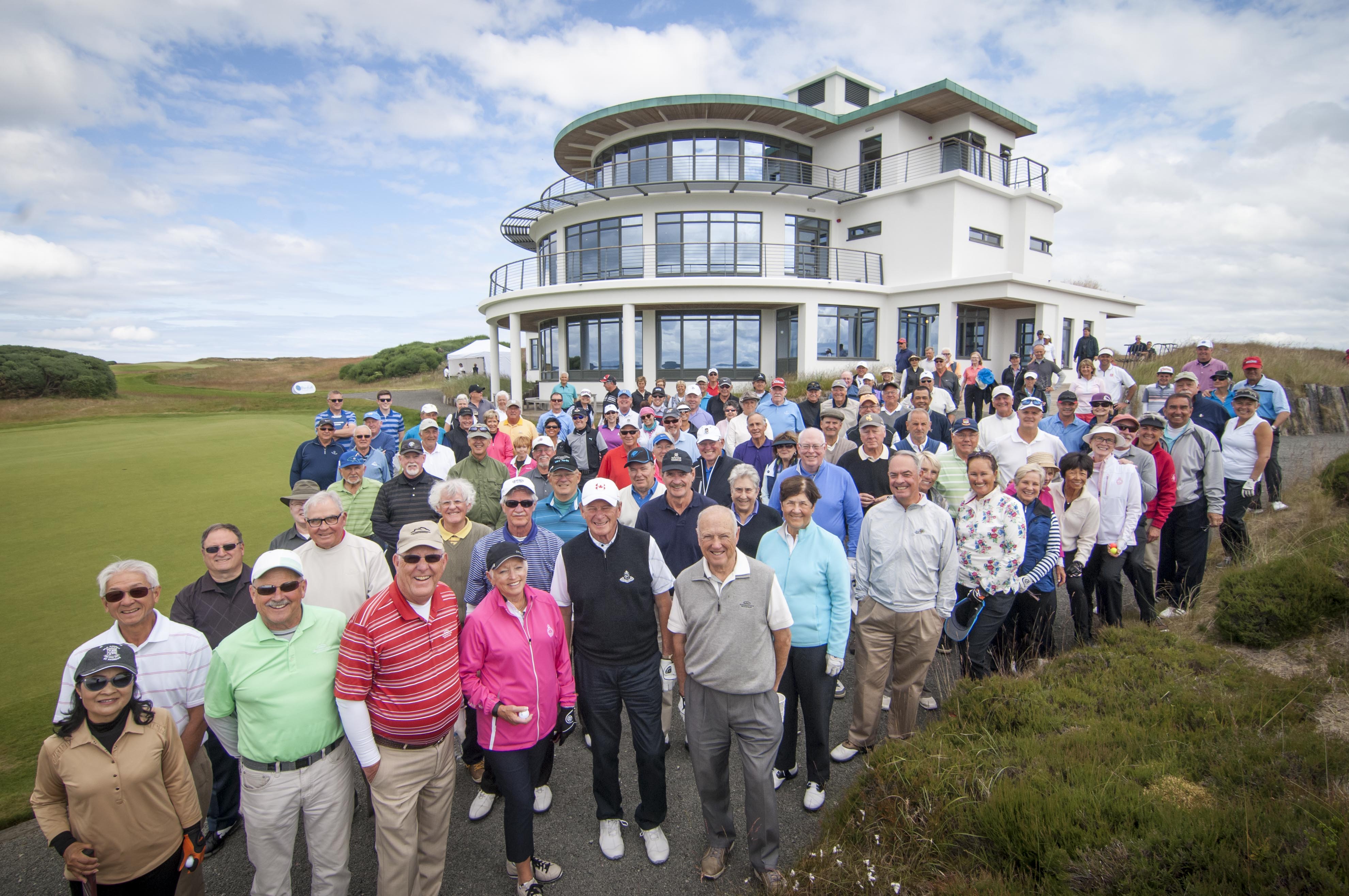 PerryGolf staff with guests at Castle Stuart Golf Links, Scotland during our 2015 Open Championship Golf Cruise