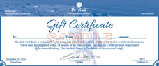 Gift Certificate Sample