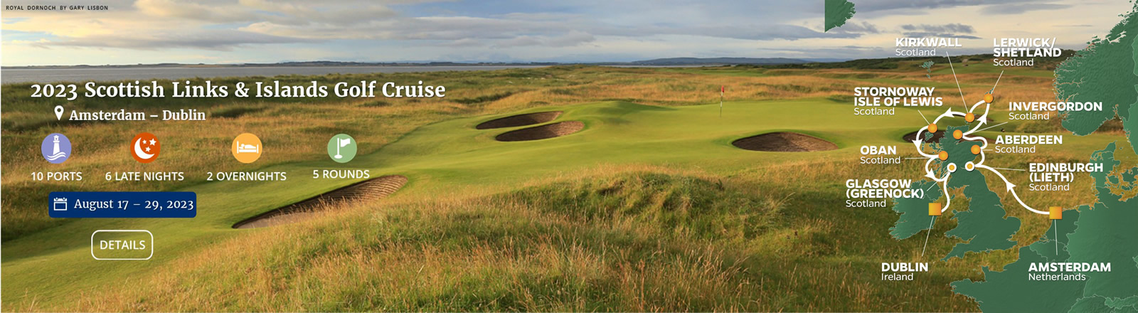 2023 Scottish Links & Islands Golf Cruise