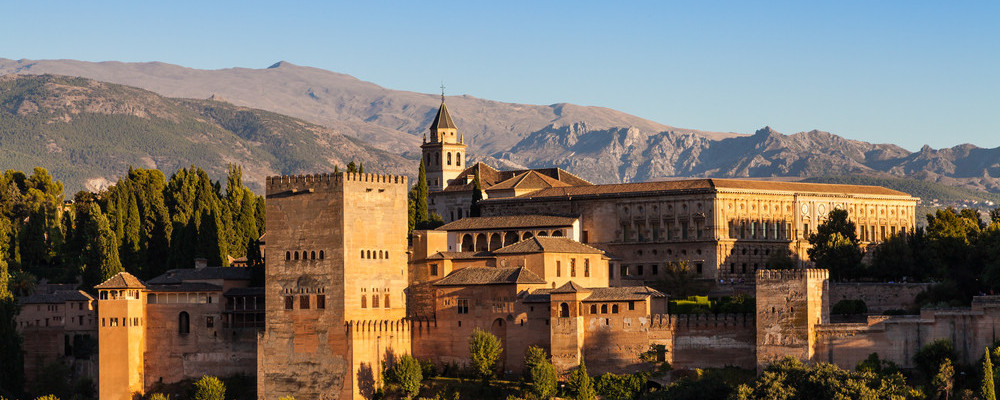 arabic fortress of Alhambra, Granada, Spain shutte